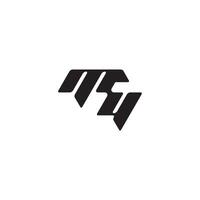 YM letter dynamic and cool design esport concept monogram initial logo vector