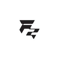 ZF letter dynamic and cool design esport concept monogram initial logo vector