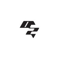 ZO letter dynamic and cool design esport concept monogram initial logo vector