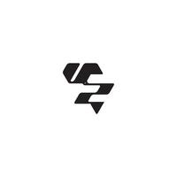 ZV letter dynamic and cool design esport concept monogram initial logo vector