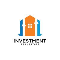 Home investment logo design template with creative concept vector