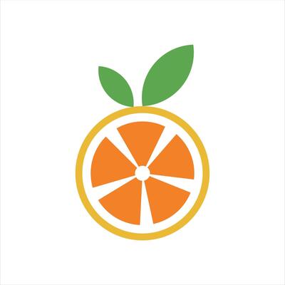 orange logo template
