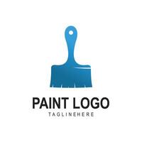 logo paint roller logo design vector
