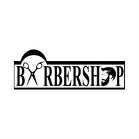 logo vintage barber shop vector