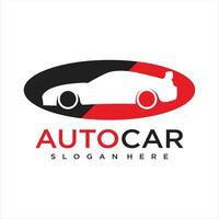 Gradient car service modern logo template vector