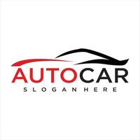 Gradient car service modern logo template vector