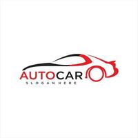 Gradient car service modern logo template vector