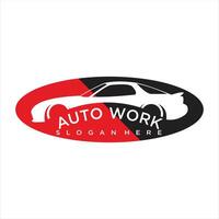 Gradient car service modern logo template vector
