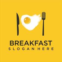 modern breakfast logo design template vector