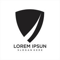 Gradient safety logo template defense shield vector