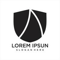 Gradient safety logo template defense shield vector