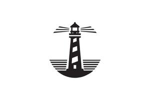 lighthouse icon, Lighthouse icons set. Tower lighthouse icon vector