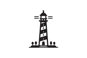 lighthouse icon, Lighthouse icons set. Tower lighthouse icon vector