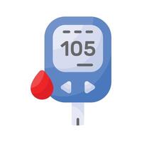 An icon of glucometer in editable style up for premium use vector