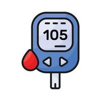 An icon of glucometer in editable style up for premium use vector