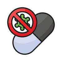 Antibiotic medicine design ready to use in websites and mobile apps vector