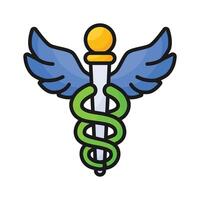 Medical sign, Caduceus icon design, premium vector