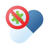 Antibiotic medicine design ready to use in websites and mobile apps vector