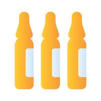 Well designed icon of ampoules in modern style vector