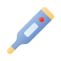Thermometer in modern style, temperature measuring gauge vector