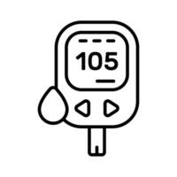 An icon of glucometer in editable style up for premium use vector