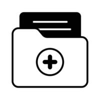 Have a look at this amazing icon of medical data, of patient medical record vector