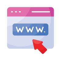 Get this amazing icon of web browser, ready to use vector