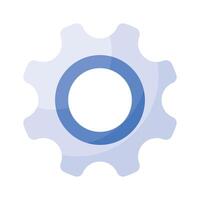 A setting icon typically represents a gear or cogwheel symbolizing options, preferences, or configuration settings vector