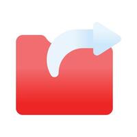 Shortcut app icon design isolated on white background vector