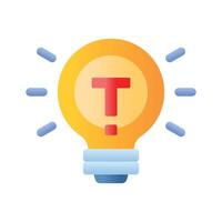 Light Bulb design, quick tips icon design vector