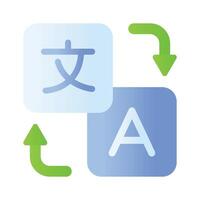 Language translator, ready to use design vector