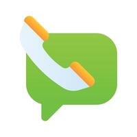 Carefully crafted communication app icon design, ready for premium use vector