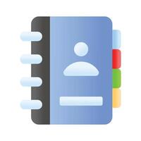 Visually appealing icon of contact book, ready to use and download vector