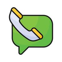 Carefully crafted communication app icon design, ready for premium use vector