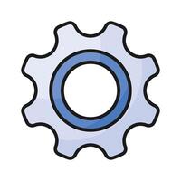 A setting icon typically represents a gear or cogwheel symbolizing options, preferences, or configuration settings vector
