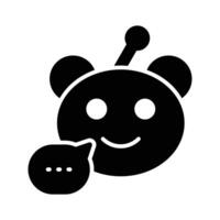 A social media platform post their content, reddit design vector