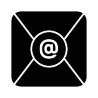 A mail app icon, an envelope symbolizes email communication and message management. vector