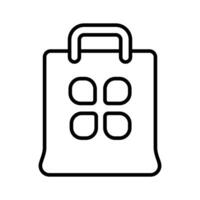 An app store icon shows a digital marketplace for downloading and managing applications vector