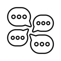 Well designed messages icon, communication, speech bubbles, conversations design vector