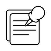 Pin notes icon, featuring a pin or tack, symbolizes reminders, important notes, and memos. vector