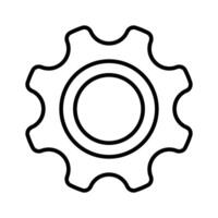 A setting icon typically represents a gear or cogwheel symbolizing options, preferences, or configuration settings vector