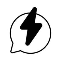 Messenger app icon design in editable style vector