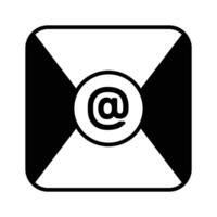A mail app icon, an envelope symbolizes email communication and message management. vector