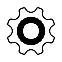 A setting icon typically represents a gear or cogwheel symbolizing options, preferences, or configuration settings vector