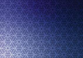 Blue pattern flower geometric soft background vector