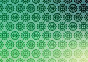 Abstract pattern green circle flower gradient soft background vector