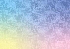Art style blue line pattern random background vector