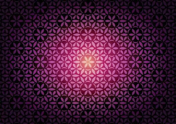 Pink geometry pattern neon line circle background