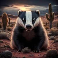 Canyon Desert badger photo