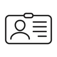 ID Card icon collection. Employee clerk card, driver license, Identification card, staff identification card symbol. Design for website and mobile app. vector